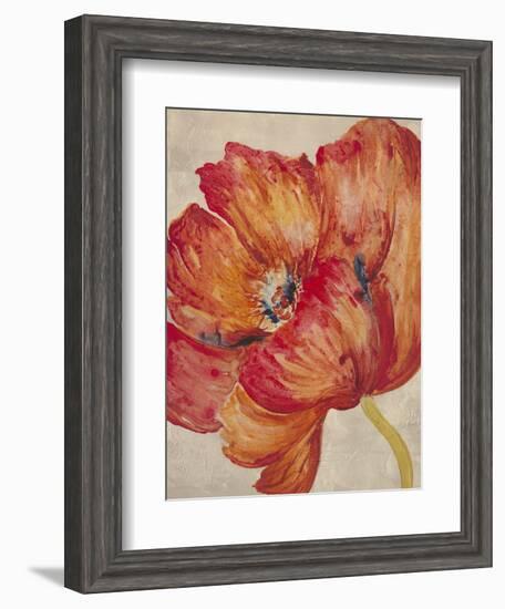 Tangerine Bloom 2-Linza Bouchet-Framed Art Print