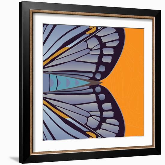 Tangerine Iris-Belen Mena-Framed Giclee Print