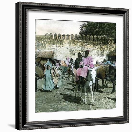 Tangier (Morocco), Bab El Sammori, Circa 1885-Leon, Levy et Fils-Framed Photographic Print