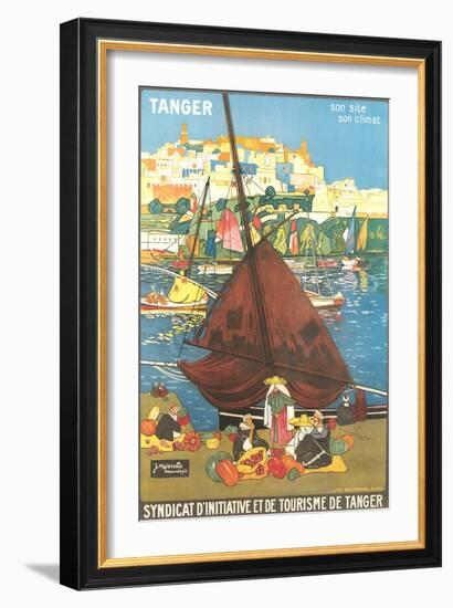 Tangier Travel Poster-null-Framed Art Print