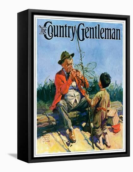 "Tangled Fishing Line," Country Gentleman Cover, May 1, 1929-William Meade Prince-Framed Premier Image Canvas