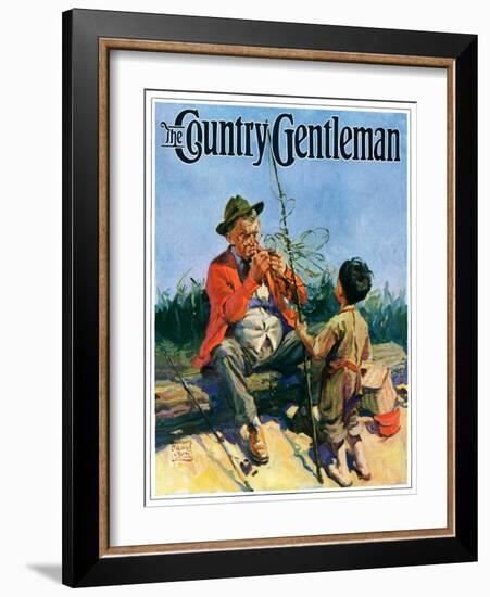 "Tangled Fishing Line," Country Gentleman Cover, May 1, 1929-William Meade Prince-Framed Giclee Print