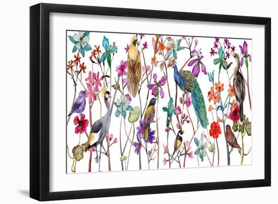 Tangled Garden V-Melissa Wang-Framed Art Print