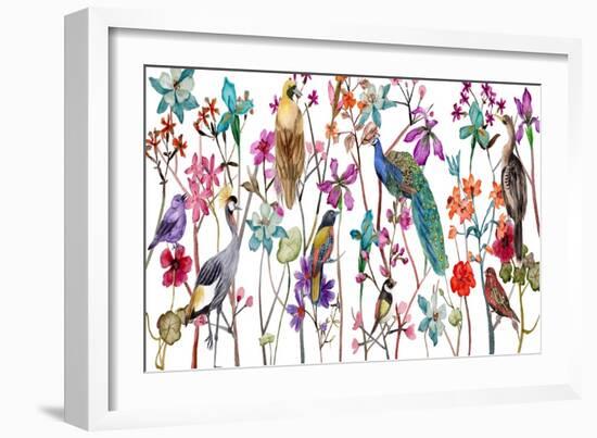 Tangled Garden V-Melissa Wang-Framed Art Print