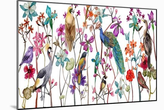 Tangled Garden V-Melissa Wang-Mounted Art Print