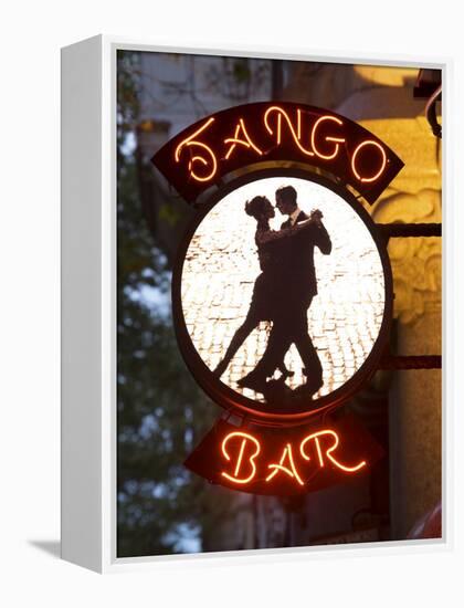 Tango Bar Sign, Buenos Aires, Argentina-Demetrio Carrasco-Framed Premier Image Canvas