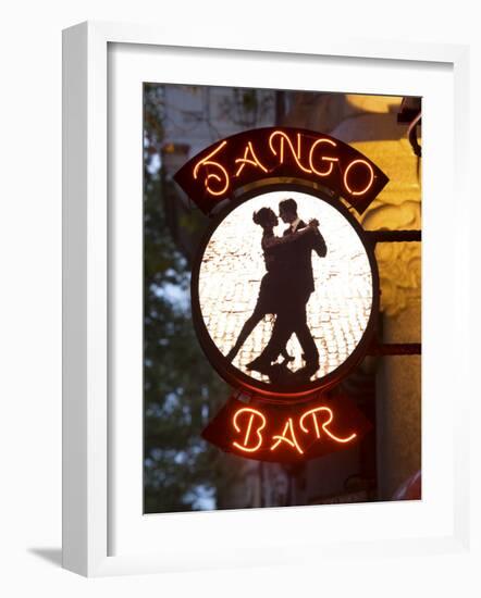 Tango Bar Sign, Buenos Aires, Argentina-Demetrio Carrasco-Framed Photographic Print