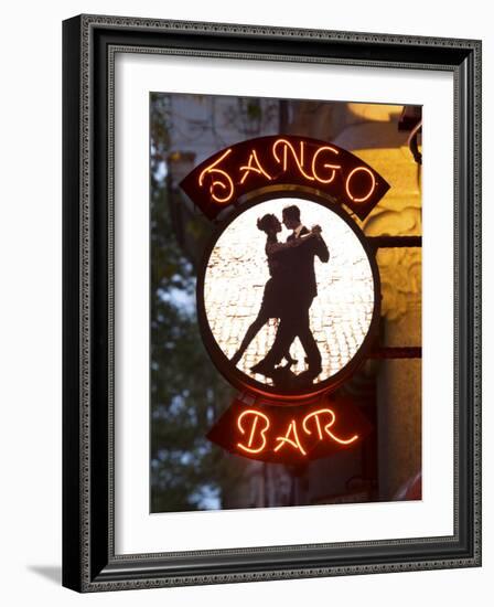 Tango Bar Sign, Buenos Aires, Argentina-Demetrio Carrasco-Framed Photographic Print