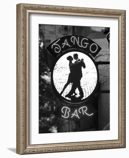 Tango Bar Sign, Buenos Aires, Argentina-Demetrio Carrasco-Framed Photographic Print