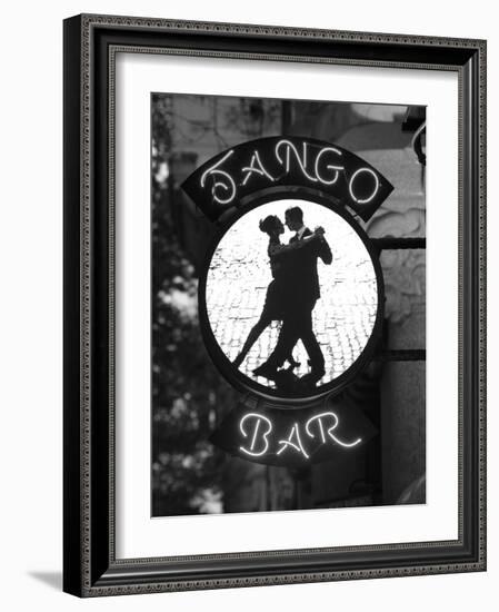 Tango Bar Sign, Buenos Aires, Argentina-Demetrio Carrasco-Framed Photographic Print