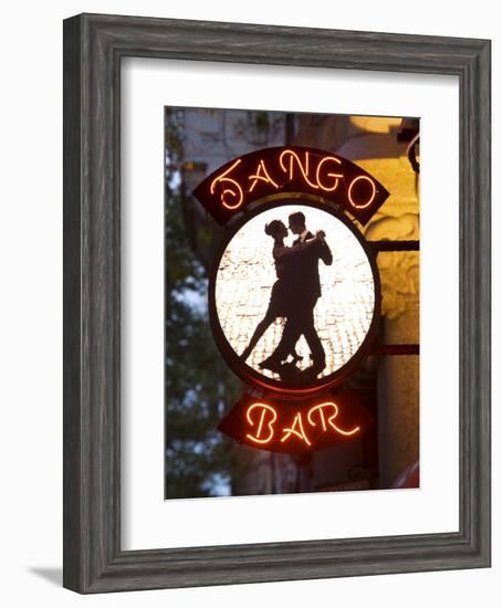 Tango Bar Sign, Buenos Aires, Argentina-Demetrio Carrasco-Framed Photographic Print