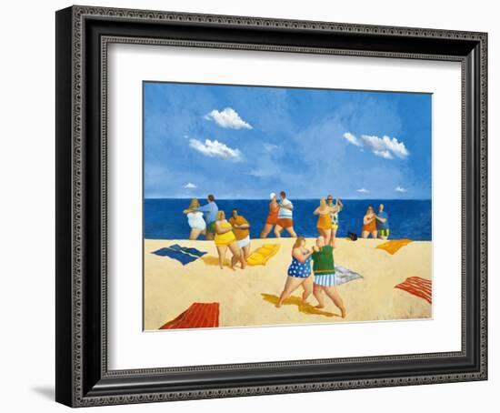 Tango Beach-Michael Paraskevas-Framed Art Print