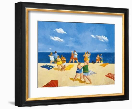 Tango Beach-Michael Paraskevas-Framed Art Print