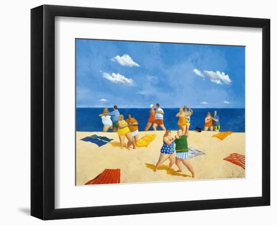 Tango Beach-Michael Paraskevas-Framed Art Print