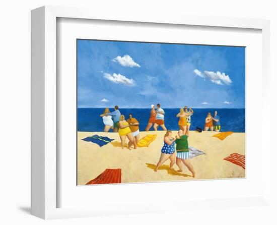 Tango Beach-Michael Paraskevas-Framed Art Print