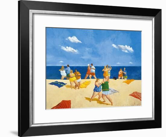 Tango Beach-Michael Paraskevas-Framed Art Print