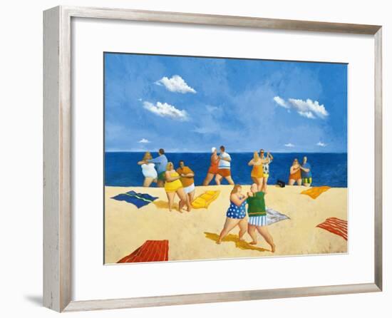 Tango Beach-Michael Paraskevas-Framed Art Print