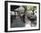 Tango Dancers Dancing for Tips at a Sidewalk Cafe-null-Framed Photographic Print