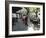 Tango Dancers Dancing for Tips at a Sidewalk Cafe-null-Framed Photographic Print