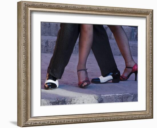 Tango Dancers' Feet, San Miguel De Allende, Mexico-Nancy Rotenberg-Framed Photographic Print