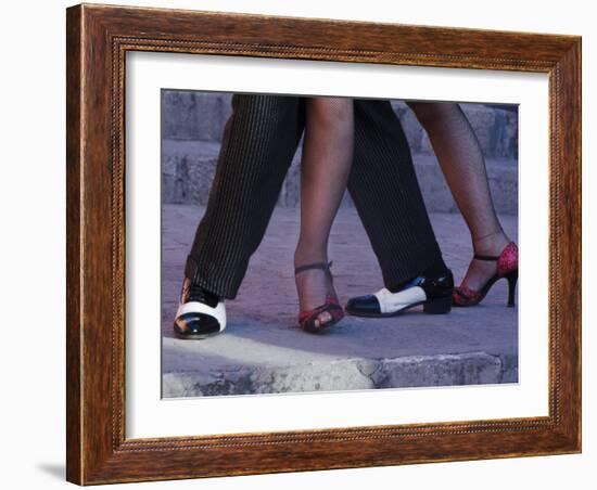 Tango Dancers' Feet, San Miguel De Allende, Mexico-Nancy Rotenberg-Framed Photographic Print