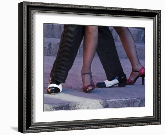 Tango Dancers' Feet, San Miguel De Allende, Mexico-Nancy Rotenberg-Framed Photographic Print