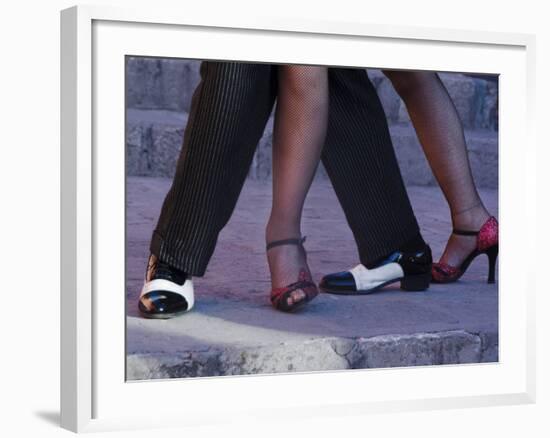 Tango Dancers' Feet, San Miguel De Allende, Mexico-Nancy Rotenberg-Framed Photographic Print