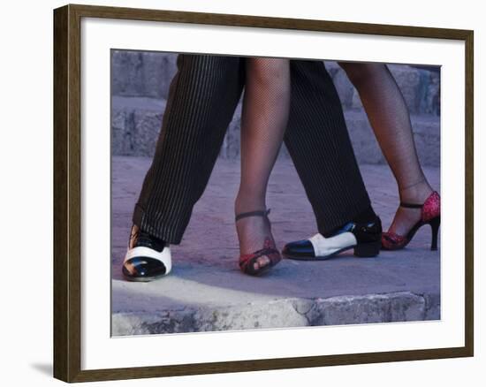 Tango Dancers' Feet, San Miguel De Allende, Mexico-Nancy Rotenberg-Framed Photographic Print