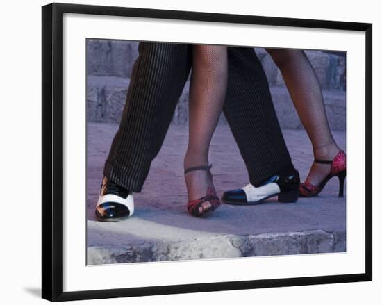 Tango Dancers' Feet, San Miguel De Allende, Mexico-Nancy Rotenberg-Framed Photographic Print