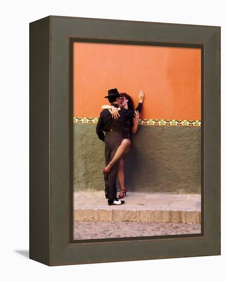 Tango Dancers in Streets of San Miguel De Allende, Mexico-Nancy Rotenberg-Framed Premier Image Canvas