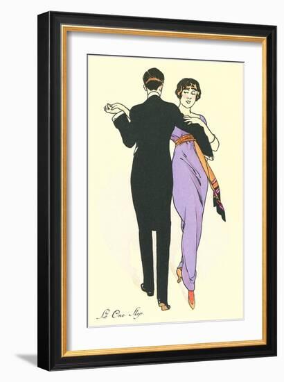 Tango Dancers-null-Framed Art Print