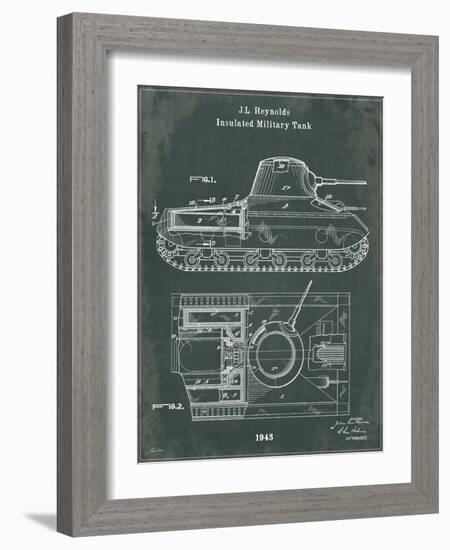 Tank 1 Green-Tina Carlson-Framed Art Print