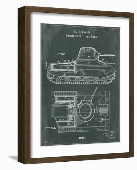 Tank 1 Green-Tina Carlson-Framed Art Print