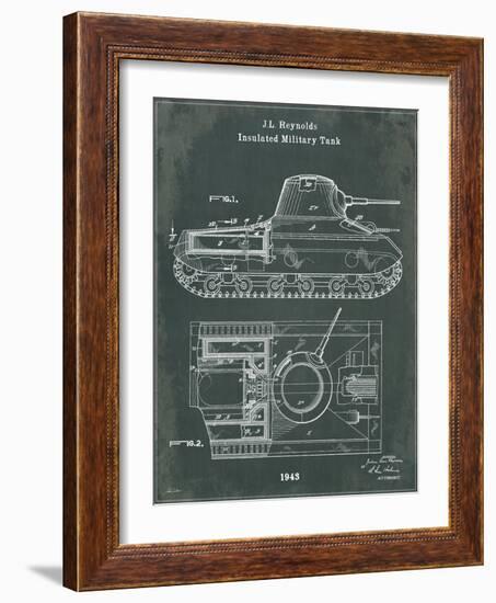 Tank 1 Green-Tina Carlson-Framed Art Print