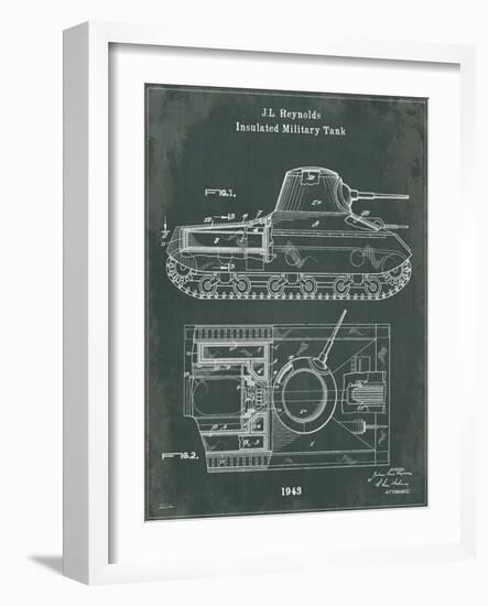 Tank 1 Green-Tina Carlson-Framed Art Print