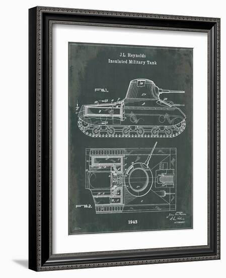 Tank 1 Green-Tina Carlson-Framed Art Print