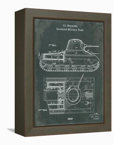 Tank 1 Green-Tina Carlson-Framed Stretched Canvas