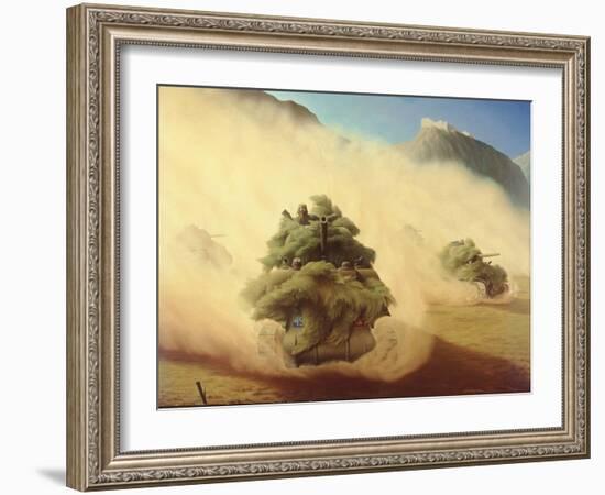 Tank Advance, Italy 1944, 1944-Lawren Philips Harris-Framed Giclee Print