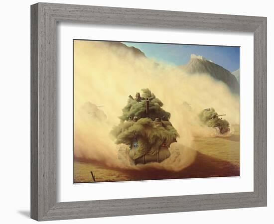 Tank Advance, Italy 1944, 1944-Lawren Philips Harris-Framed Giclee Print