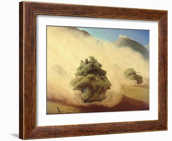 Tank Advance, Italy 1944, 1944-Lawren Philips Harris-Framed Giclee Print