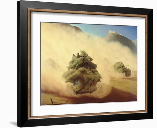 Tank Advance, Italy 1944, 1944-Lawren Philips Harris-Framed Giclee Print