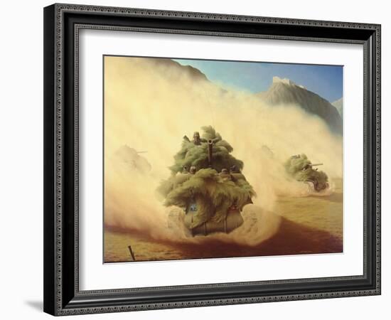 Tank Advance, Italy 1944, 1944-Lawren Philips Harris-Framed Giclee Print