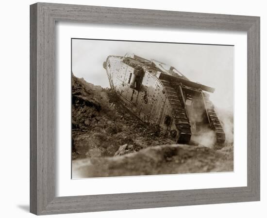 Tank in Action-English Photographer-Framed Photographic Print