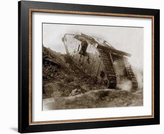 Tank in Action-English Photographer-Framed Photographic Print