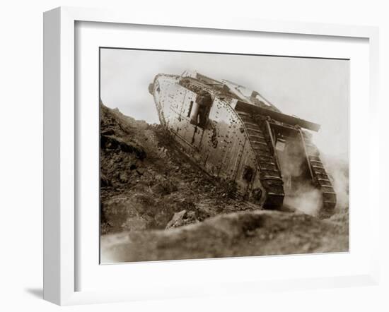 Tank in Action-English Photographer-Framed Photographic Print
