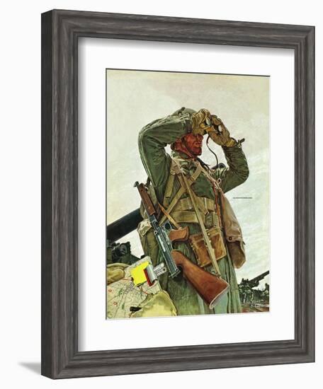 "Tank Patrol," November 6, 1943-Mead Schaeffer-Framed Giclee Print