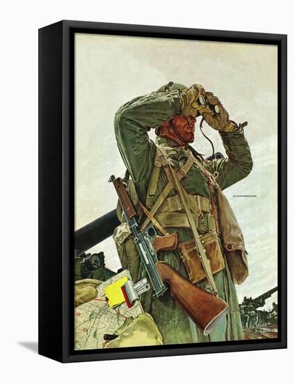 "Tank Patrol," November 6, 1943-Mead Schaeffer-Framed Premier Image Canvas