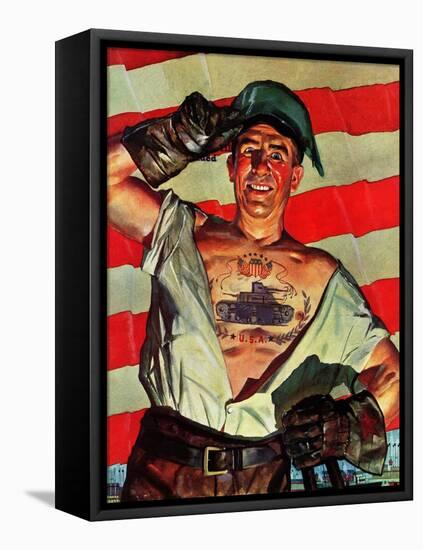 "Tank Tattoo," November 8, 1941-Howard Scott-Framed Premier Image Canvas