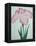 Tanka No-Koe Book of a Pink Iris-Stapleton Collection-Framed Premier Image Canvas