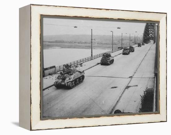 Tanks Cross Nijmegen Bridge-null-Framed Premier Image Canvas